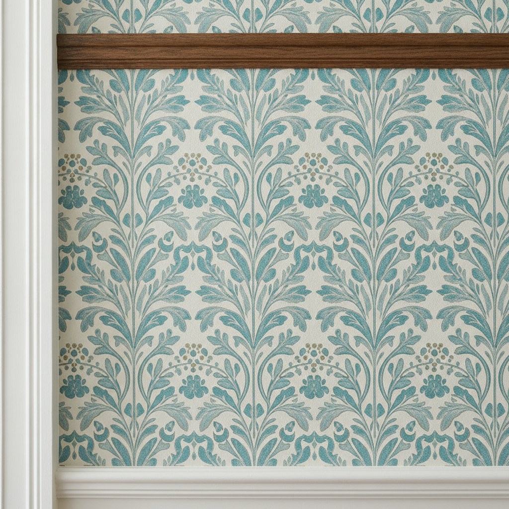 Professional wallpaper installation in a UK home